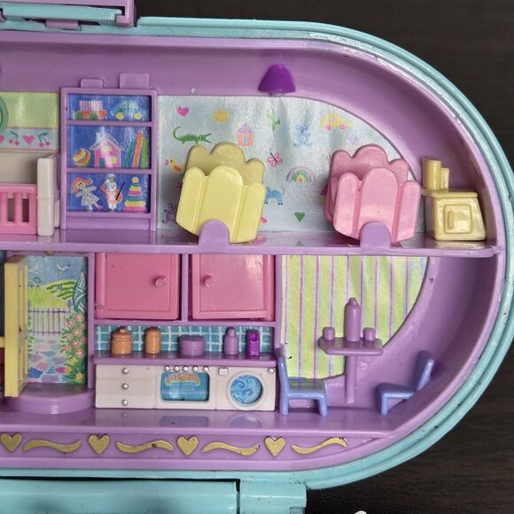 90s Polly Pocket Baby Stampin Playground Bluebird Mini Toy Art Set Cute Kawaii - Picture 4 of 16